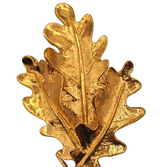 Avon GoldTone Squirrel Oak Leaf Fairy Cabin CottageCore Whimsy Fall Harvest Pins - Picture 7 of 13